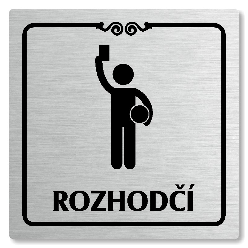 Rozhodčí, 118x118mm, stříbrná, Texas